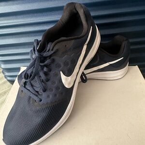 Nike Dark Blue and White Athletic Shoes